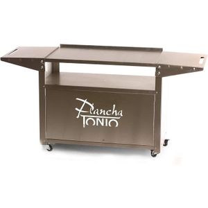 CHARIOT - SUPPORT Chariots pour barbecue Plancha TONIO Chariot, INOX 12107