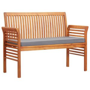 BANC D'EXTÉRIEUR vidaXL Banc de jardin 2 places avec coussin 120cm 