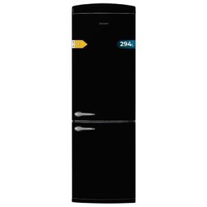 RÉFRIGÉRATEUR CLASSIQUE Réfrigérateur-congélateur rétro Origin Black avec 