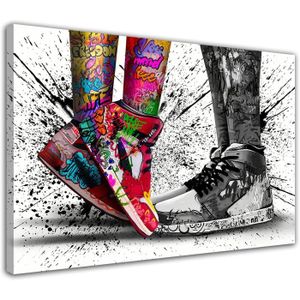 AFFICHE - POSTER Poster Graffiti Sneakers Art Abstrait Chaussures A