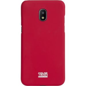 COQUE - BUMPER Coque rigide rouge Colorblock pour Samsung Galaxy J3 2017