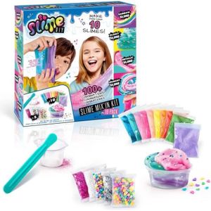 JEU DE SABLE À MODELER CANAL TOYS - Slime - Mix'in Kit - Pack 10 Slimes pour Enfant de 6 ans et plus - Multicolore