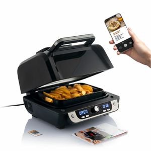 Grille Air Fryer [21 X 21 Cm] [3 Unités] + 2 Gants En Silicone -  Accessoires Friteuse D'Air Carrée Sans Huile - Compatible [H887] -  Cdiscount Electroménager