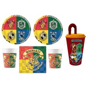 ABYstyle Harry Potter - Set De 4 Assiettes Officielles Univers Magique : Voie 9 3/4, Poudlard, Carte Du Maraudeur & Vif D'Or