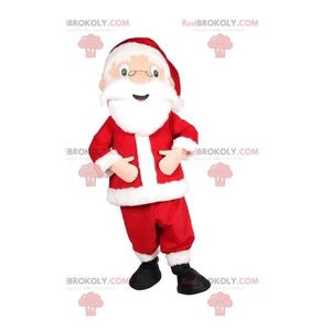 DÉGUISEMENT - PANOPLIE Mascotte du Père Noël super heureux. Costume de Pè