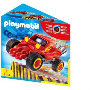 UNIVERS MINIATURE Playmobil - Pilote Voiture Rouge - Les Cascadeurs 