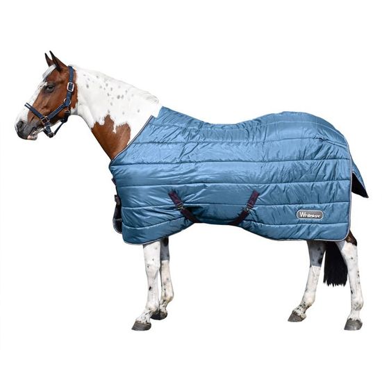 Couverture D'écurie Rambo Horseware 78 Pouces - Bleu Matelassé - Poids Moyen - Occasion Irlande