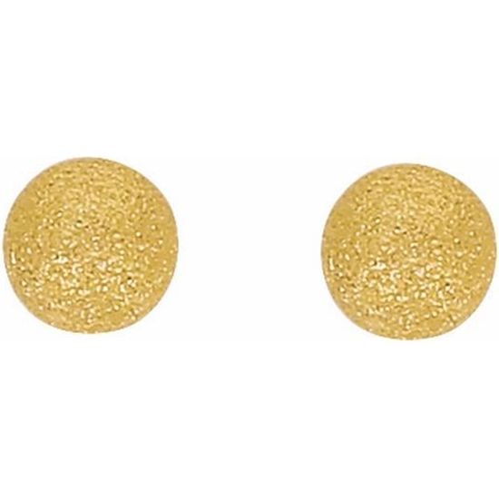 Boucles D'oreilles Boules En Or 18 Carats (750) - 12 Mm - 2,94 Grammes - Sans Marque