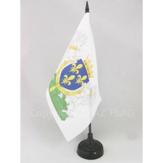 Drapeau de table France Île-de-France Fleur-de-Lys, petit drapeau