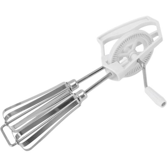 Fouet De Cuisine Semi-Automatique Rotatif En Inox – Batteur Manuel Ergonomique Multifonction, Idéal Pour Crème Fouettée, Œufs, Sauces – Sans Électricité !