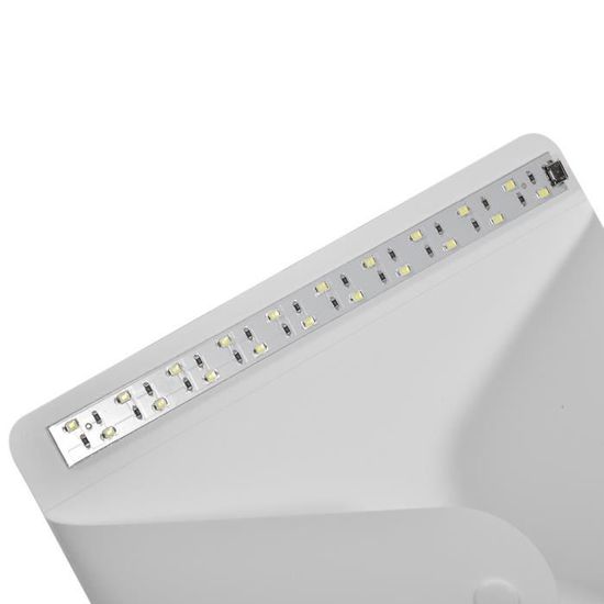 Tente Photo Yorbay 60x60cm - Avec 2 Bandeaux LED 5500K Et 4 Fonds (Blanc/Noir/Gris) + Sac