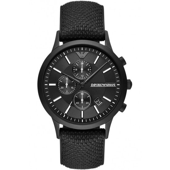Emporio Armani Montre Hommes Quartz Chronographe Bracelet Silicone Noir AR11457 Noir Achat vente montre Homme Adulte Neuf Cdiscount