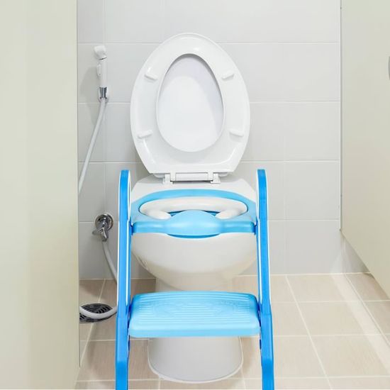 Réducteur de toilette pliable pour enfant HUOLE - Siège d'apprentissage de la propreté - Bleu