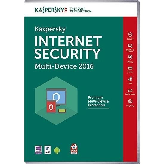 Kaspersky Internet Security 2016 - (10 Postes - 1