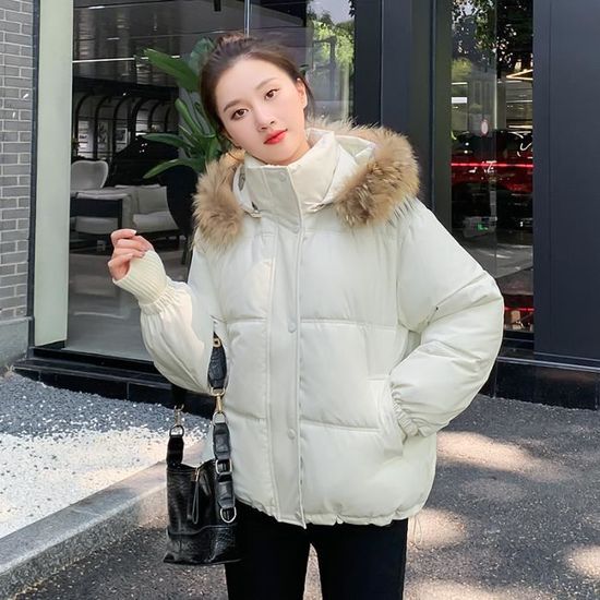 Mode doudoune hotsell femme capuche fourrure