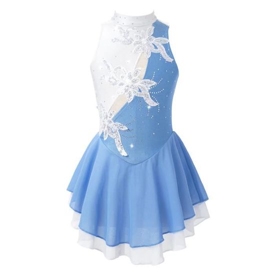 Robe De Danse Classique Fille Asymétrique Une Épaule - Justaucorps Ballet - Taille 5-16 Ans - Polyester/Élasthanne