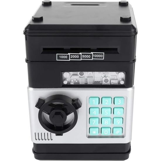 Tirelire Électronique Coffre-Fort Avec Code PIN - Distributeur De Billets Pour Enfants, Lumières, Éducatif