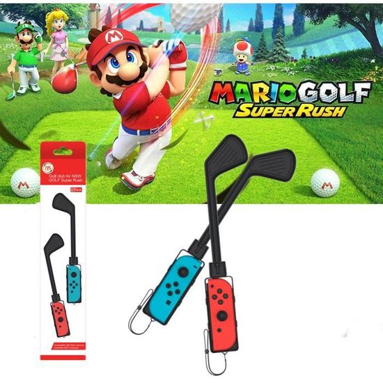 Golf Clubs Compatible with Nintendo Switch,Joy Con Controller Grip Sports Game Accessories for