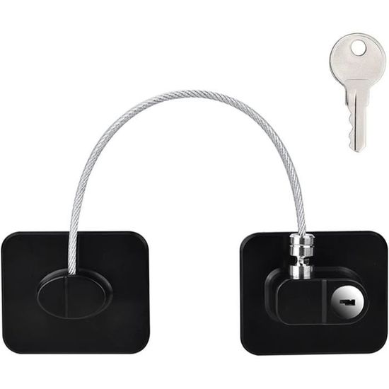 2 Pcs Serrure De Réfrigérateur Avec Clé, Serrure De Sécurité