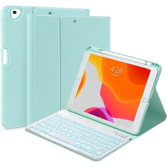 Coque Clavier AZERTY Bluetooth Pour IPad 9.7" - Compatible IPad 6e/5e Génération, Air 2/1, Pro 9.7