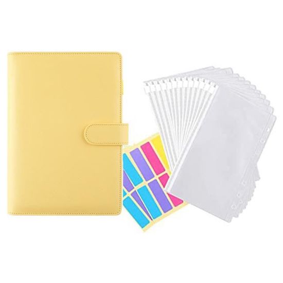 Lot 134 Feuilles Rechargeables A5 + Accessoires - Classeur à Anneaux 6 Trous Avec Notes Et Intercalaires
