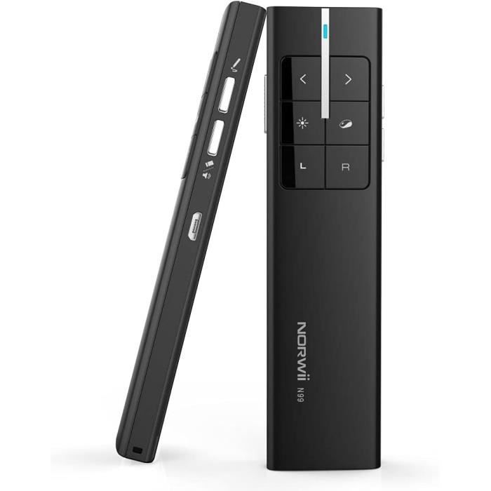 Présentateur sans Fil, Présentateur sans Fil Rechargeable, Télécommande Présentateur sans Fil, Présentateur sans Fil Rechargeable, Télécommande
