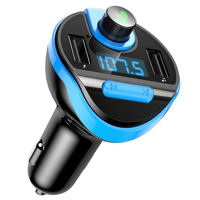 Transmetteur FM bluetooth voiture, chargeur allume cigare usb, kit main libre bluetooth voiture