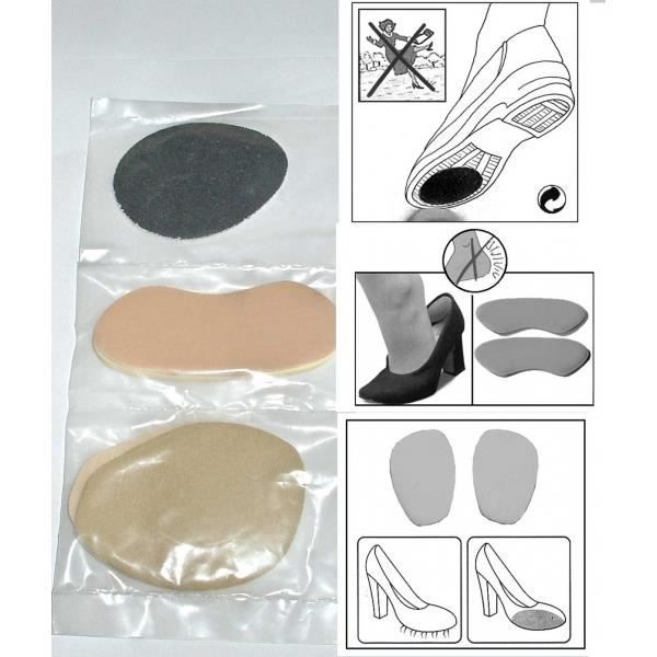 3 protections pieds interieur chaussures
