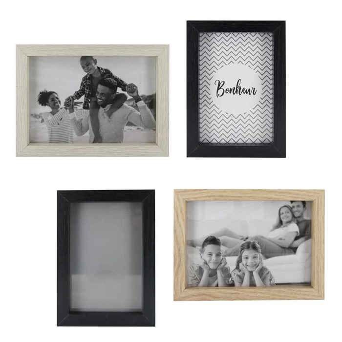 Cadres photos en bois (Lot de 4) Noir