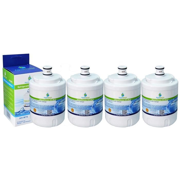 4x AH-M70 Compatible pour Maytag UKF7003 Réfrigérateur Filtre à eau, Amana, Jenn-Air, Smeg FRSA, UKF7003AXX, Beko