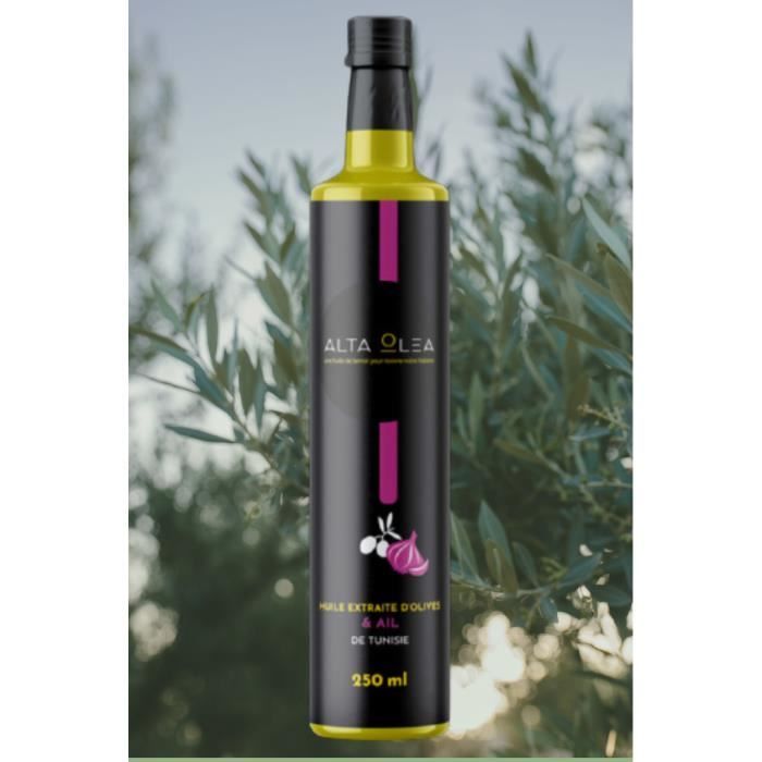 ALTA OLEA Huile d'olive - Arômatisée à l'Ail - 25cl