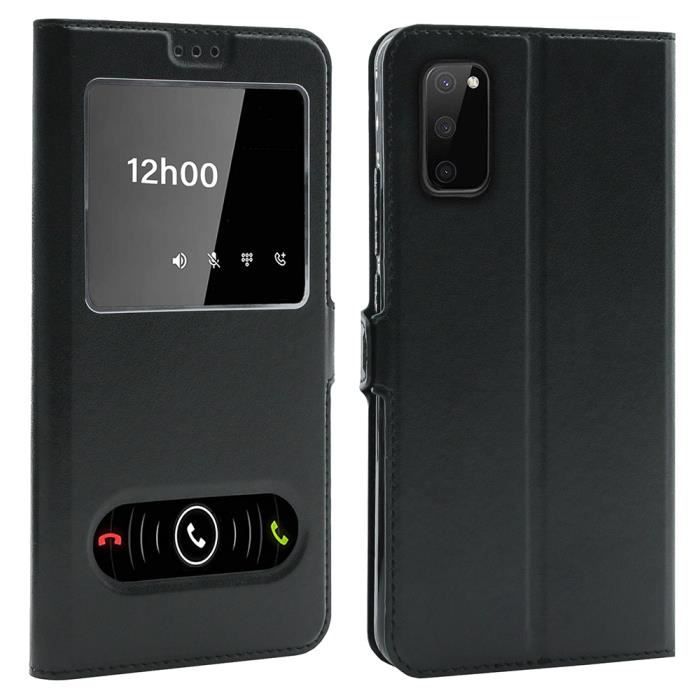 Coque pour S20 FE, Housse Etui pour Samsung Galaxy S20 FE Protection double FENETRES - Noir