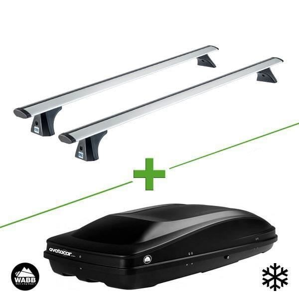 Pack barres et coffre de toit Cruz Airo fix + Wabb L pour Chevrolet Trax 5 portes - 3665597617184