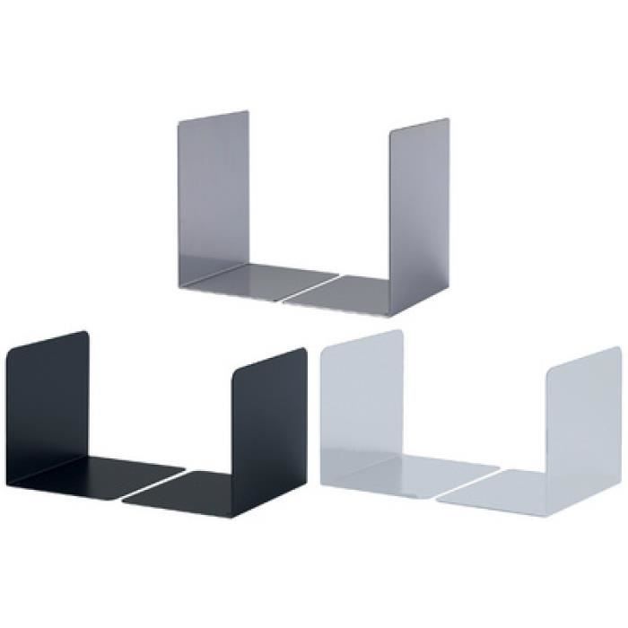 DURABLE Serre-livres en acrylique S, en acier, noir 0,000000 Noir