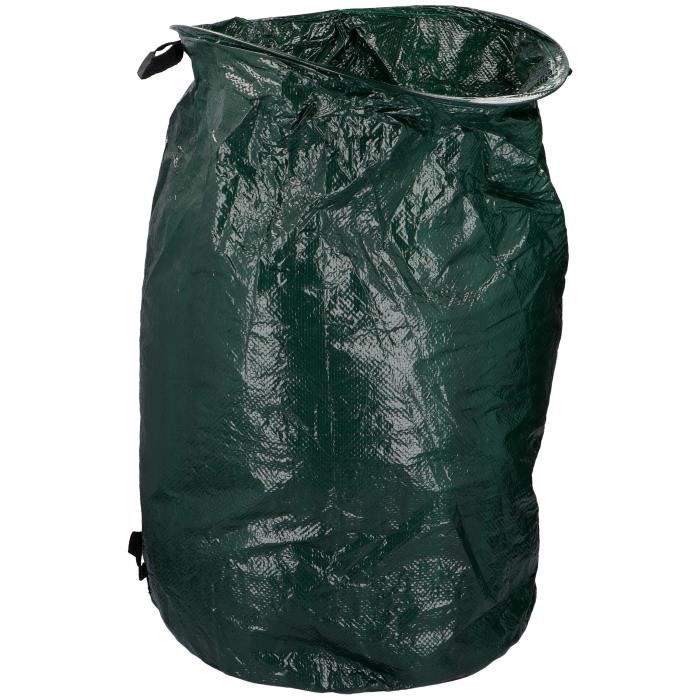 Sac de jardin pour feuilles - 120 L - 70 x 45 cm - Vert