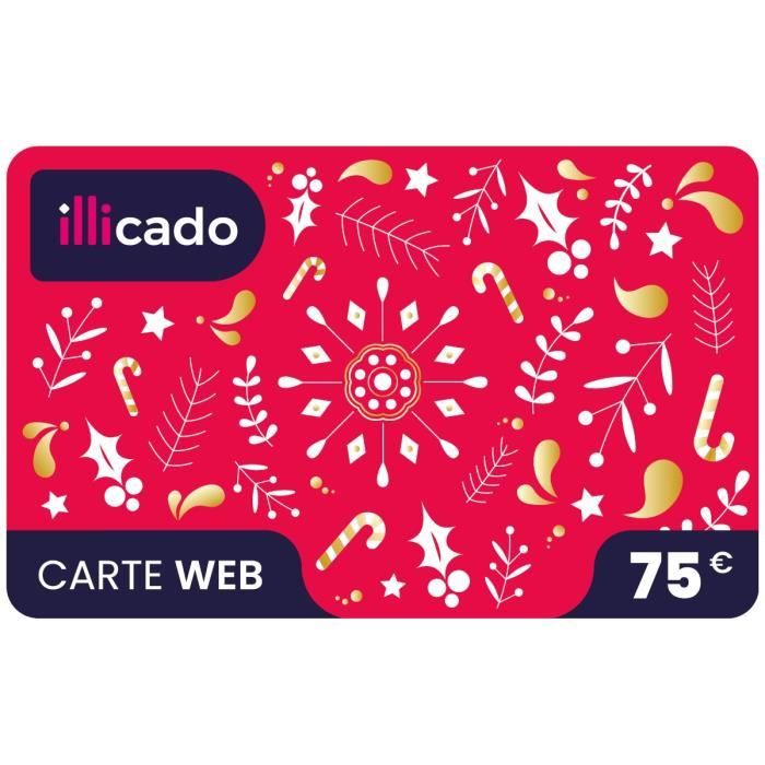 ILLICADO e-carte cadeau Noël 75 € - Multi enseignes