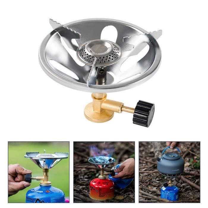 Tête de brûleur portative de cuisinière à gaz de camping en plein air pour l'utilisation de rechaud camping - camp de base