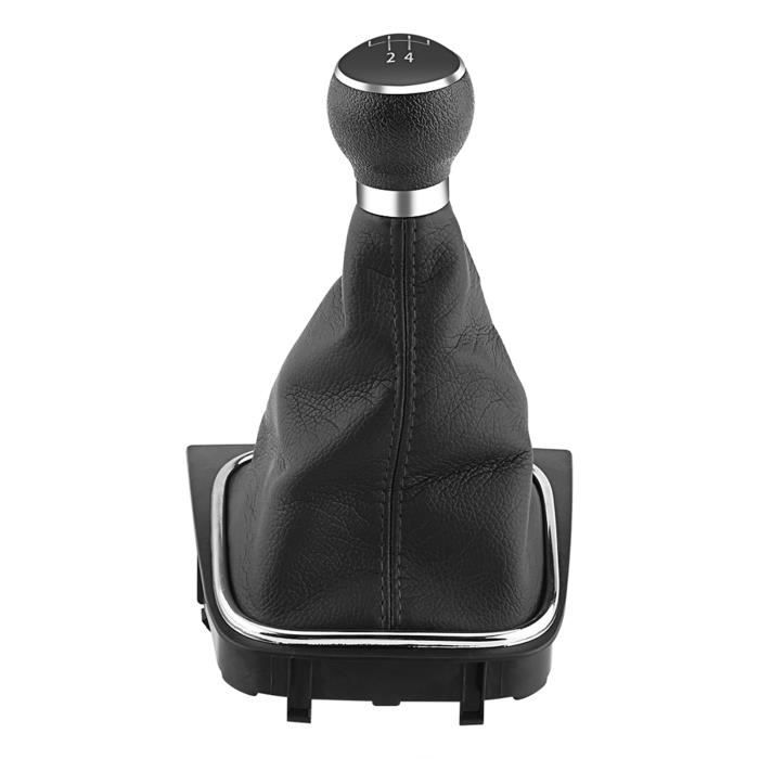 LES® Pommeau de levier de vitesse 5 Speed Gear stick Cover Shift Housse de protection de la gaiter pour VW Golf 6 MK5 MK6 Jet 117211