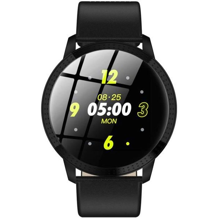 Montre Intelligente.IP67 Étanche. Mode de Sportif. Activité Tracker avec Moniteur de Veille, Cardiaque Podomètre, Noir