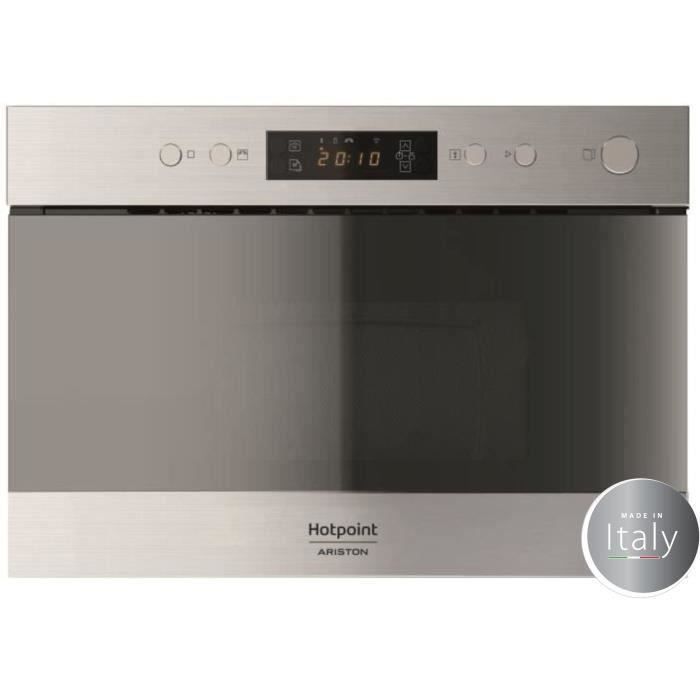 SHOT CASE - HOTPOINT MN212IXHA - Micro ondes encastrable inox - 22L - 750 W