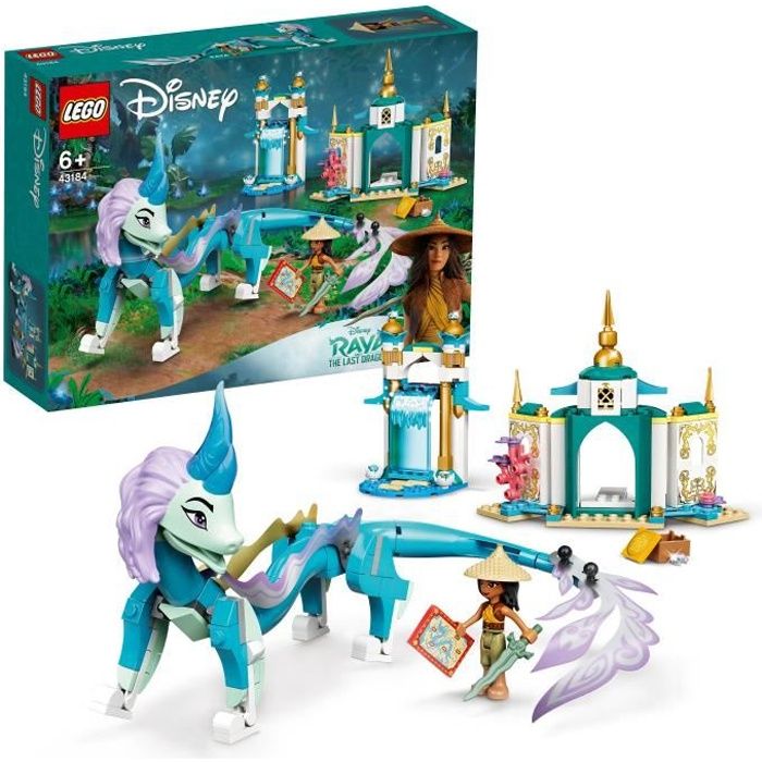 LEGO® Disney Princess 43184 Raya et le dragon Sisu, Idée Cadeau, Jouet pour Enfant de 6 Ans et + avec Figurine