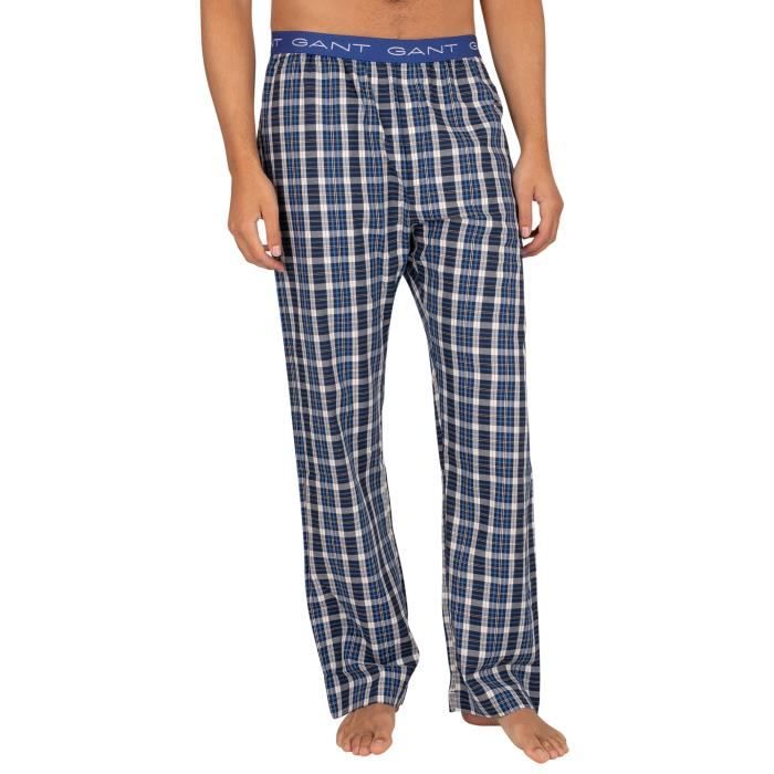 GANT Bas de pyjama tissés, Bleu, Homme