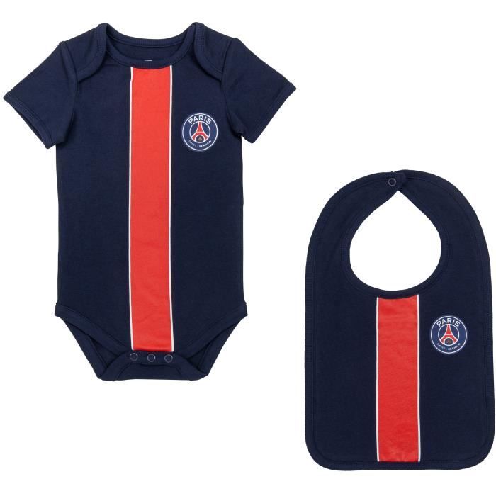 Body + bavoir bébé garçon PSG - Collection officielle PARIS SAINT GERMAIN