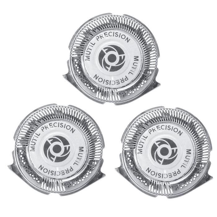 3 pcs - ensemble têtes de rasoir, piece de rechange, lames de tête de rasoir multi précision pour Philips Norelco série 5000