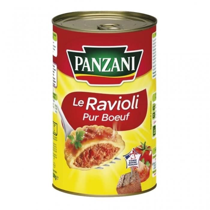 Panzani Le Ravioli Pur Boeuf Maxi Format 1,2Kg (lot de 6)