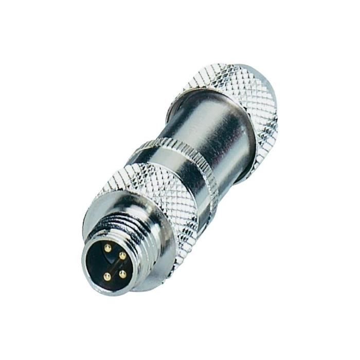 Connecteur M8 mâle blindé droit 4 pôles pour ca…