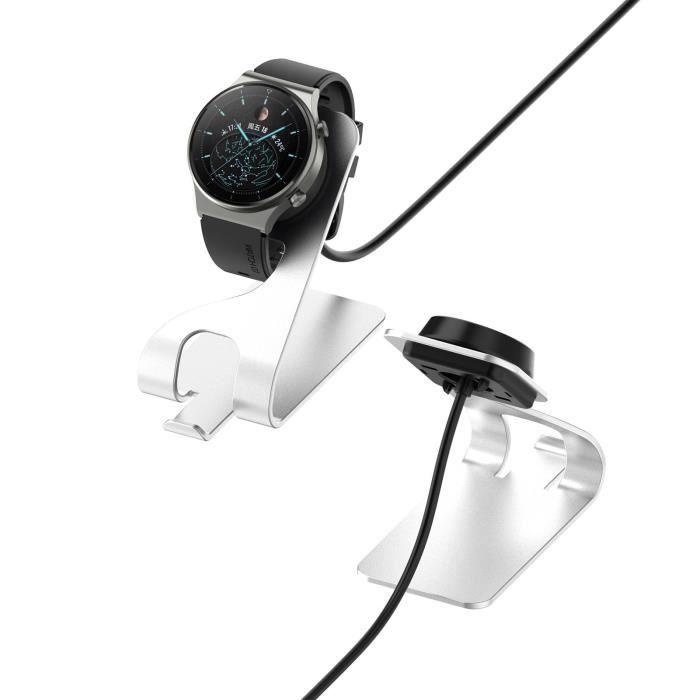 Station de Charge Chargeur Rapide pour Montre Intelligente Huawei GT2 Pro/Watch3/Watch 3 Pro Blanc