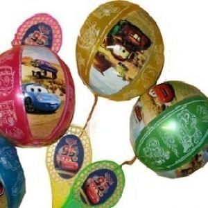 TAP BALL CARS DISNEY BALLON 20CM+RAQUETTE