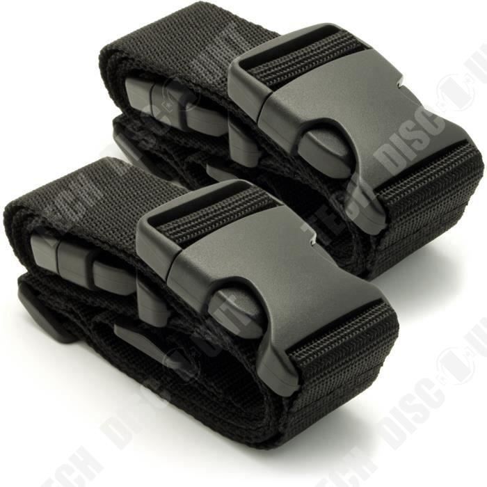 TD® Lot de 2 Sangle valises bagage attacher bagage sécuriser colis contrôle aéroport maintenir valises sangle éviter ouverture colis