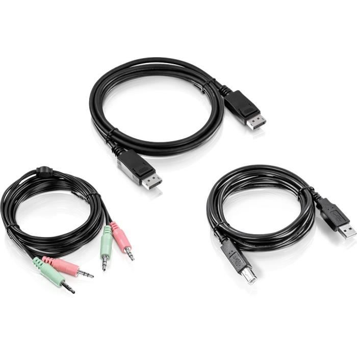 TRENDnet Kit de Câble KVM TK-CP06 - Kit de câble KVM Audio, USB et DisplayPort pour switch KVM TK-240DP ( Catégorie : KVM )